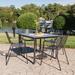 Kettler USA Metro 4- Person Outdoor Dining Set Metal in Black | 37 W x 37 D in | Wayfair D7501-0200K1