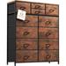 Rebrilliant Melisandra 12 Drawer Double Dresser Metal in Brown | Wayfair B4BB0E9F11804413B86F2A7ADB541A24