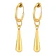 Boucles d'oreilles longues en forme de goutte d'eau boucles d'oreilles pendantes en forme de goutte