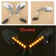 Rétroviseurs latéraux de moteur de moto clignotant LED pour Harley 2009 2010 2011 2012 2013