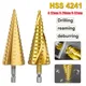 Foret conique en titane HSS métal acier rapide coupe-bois offres d'outils électriques 4-12mm