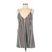 Shein Casual Dress - Slip dress: Green Stripes Dresses - Women's Size Medium