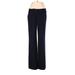 Ann Taylor LOFT Dress Pants - Mid/Reg Rise Boot Cut Trouser: Blue Bottoms - Women's Size 00