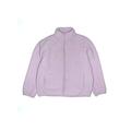 Uniqlo Fleece Jacket: Purple Print Jackets & Outerwear - Kids Girl's Size 13