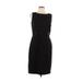 Tahari by ASL Casual Dress - Sheath: Black Solid Dresses - Women's Size 6