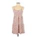 SO Casual Dress - A-Line Scoop Neck Sleeveless: Pink Dresses - Women's Size Small