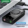 UGREEN scheda Audio interfaccia Audio USB microfono esterno da 3.5mm adattatore Audio scheda Audio