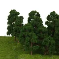 20 modelli misti in scala 1/100 alberi treno ferrovia micro paesaggio layout HO N Z modello albero decorare per regalo giocattolo per bambini