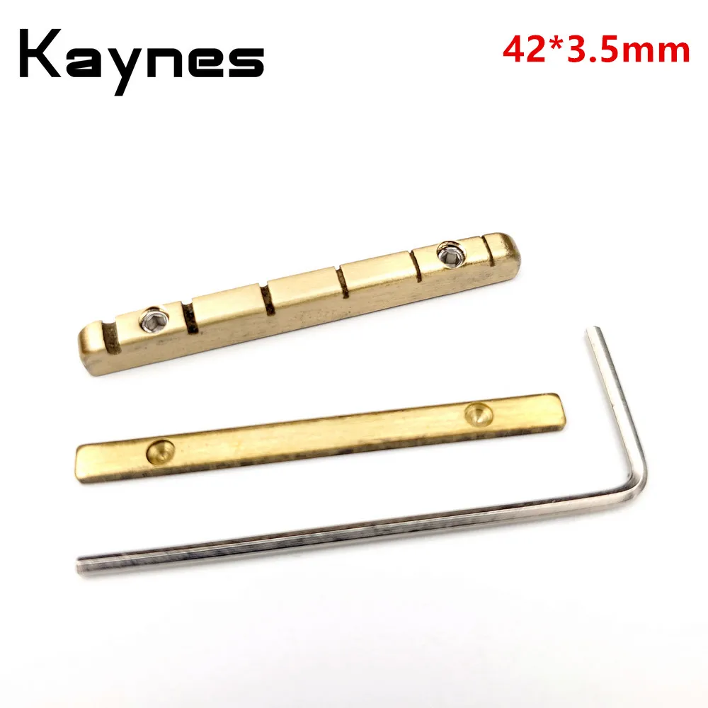 Dado in ottone regolabile per chitarra Dado per ponte in ottone 42mm Parti di ricambio per dado di regolazione divisa per chitarra elettrica ST TL