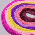 Nuovo 2x3mm Tintura Allentato Del Distanziatore Perline Ceco di Cristallo Sfaccettato Rondel Perle di Vetro per la Produzione di Gioielli Gioielli Accessori FAI DA TE