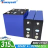 Tewaycell 3.2V 315Ah 320Ah Lifepo4 batteria grado A fai da te 12V 24V 48V batteria ricaricabile per