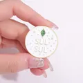 The Sims Sul Sul spilla spilla smaltata Custom Funny Game Glitter Round Badge Collection accessori