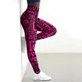 Frauen Legging Liebesbrief Muster Druck Fitness Leggins Mode Yoga Leggings mittlere Taille Leggings