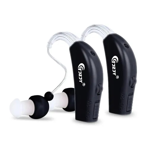 2 Stück wiederauf ladbare digitale Hörgeräte für Hörgeräte Drahtlose Mini-Hörgeräte für Senioren