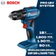 Bosch gsr 185-li Akku-Bohr schrauber Schrauben dreher für Metall Holzwand 18v profession elle