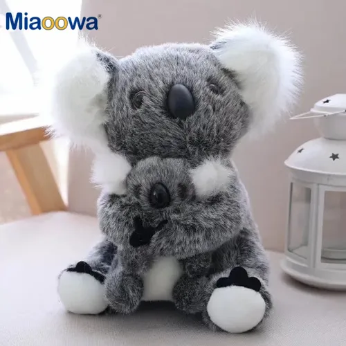 1pc Kawaii Simulation Australien Koala Plüsch Spielzeug Stofftier Puppe Mom Baby Kids Infant Mädchen