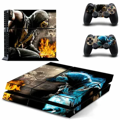 Mortal Kombat Spiel PS4 Aufkleber Play station 4 Haut Aufkleber Decals Abdeckung Für PlayStation 4