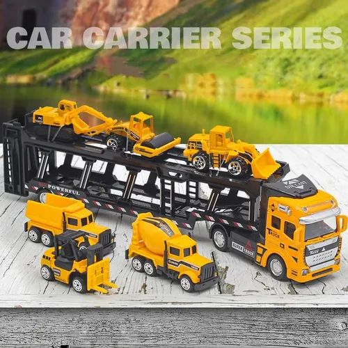 Spielzeug LKW Träger Transport Auto Spielzeug Autos spielen Set Container Auto Engineering Fahrzeug