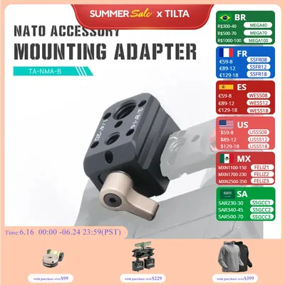 Tilta TA-NMA-B Nato Zubehör Montage adapter-schwarz Kamera Käfig Zubehör