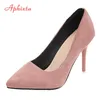 Aphixta Schuhe Frau Super High Heels Pumps Nude 10 cm Dünne Absätze Hochzeit Schuhe Party Damen Schuhe US Große Größe 48 klassische Pumps
