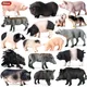 Oenux Simulation Geflügel Bauernhof Tiere Schwein Sau Wildschwein Porcupine Schweine Modell