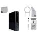 Microsoft Xbox 360 E Black 4GB Gaming Console with HDMI Cable BOLT AXTION Bundle Like New