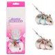 Small Pet Adjustable Soft Harness Bell Leash Set Mouse Hamster Ferrets Rat Pet Pig Leash Hamster