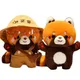 30cm Lovely Raccoon Turn Red Panda Cosplay Dress Up Plush Toys Stuffed Cute Animals Dog Soft Pillow