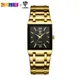 New Mens Watch Luxury Steel Bracelet Gold Quartz movement Waterproof Golden Wristwatches For Woman