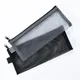 Simple Transparent Zipper Pencil Case Mesh Cosmetic Storage Bag Clear Stationery Bag Nylon Makeup