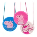 Peppa Pig Plush Crossbody Bag George Pig Toddler Knapsack Cartoon Round Shoulder Bag Coin Purse