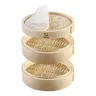 Bamboo Steamer With Cover Chinese Steamer Dumplings Bamboo Steamer Steamed Bun Steamer Kitchen Bar