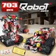 703 Pcs Technical Intelligent Robot APP Racing Car Model 2 in 1 Programming Robot Control Building