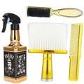 Professional Hairdressing Styling Tools Set Gold Barber Spary bottle 6 Inch Haircut Men Manual