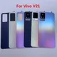 V 21 Housing For Vivo V21 4G 5G 6.44" Battery Cover Repair Replace Back Door Phone Rear Case + Logo