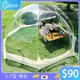 Transparent Dome Tent Camping Tent Outdoor Waterproof 4-8 Person Transparent Mushroom Tent For Wild