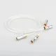 Hifi 8N OCC Copper Silver Plated RCA to RCA Cable RCA plug to rca Male audio Cable