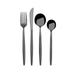 Towle Living Forged Shea Satin Black 16 Piece Stainless Steel Flatware Set