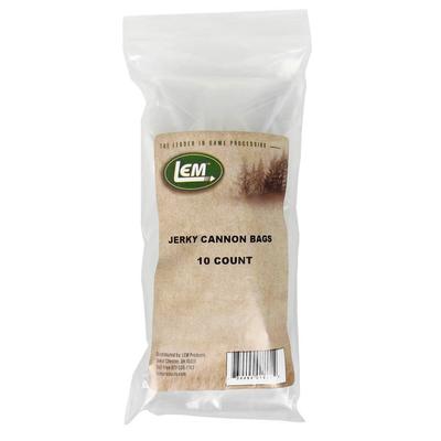 LEM 2" x 16" Jerky Cannon Bags for Jerky Making Disposable Plastic 10 Count 1491