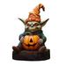 Ongmies Room Decor Clearance Gifts Halloween Pumpkin Alien Resin Statue Garden Decoration Outdoor Art Ornaments for Garden Patio Halloween Decor A