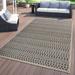 World Rug Gallery Contemporary Trellis Indoor/Outdoor Area Rug - Cream 7 10 x 10