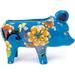 Ceramic Piglet Flower Succulent Planter Pig Garden DÃ©cor Farmhouse Farm Vase Herb Planter (Turquoise Medium)