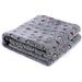 PAWZ Road Dog Blanket Soft Fleece Pet Blanket Washable Cat Blanket for Couch Blanket Gray Medium