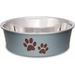 Loving Pets - Bella Bowls - Dog Food Water Bowl No Tip Stainless Steel Pet Bowl No Skid Spill Proof (Small Blueberry Blue)