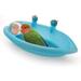 Hypeety Bird Bath with Mirror Portable Bird Bath Bird Bathroom for Pet Parrots Bathing Tub Bath Box Bird Shower Bathtub Accessories (Blue-Bird Bathtub with Mirror)