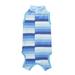 Farfi Dog Weaning Suit Stripes Pattern Wound Recovery Elastic Pet Surgery Recovery Suit Pet Supplies (Blue M)