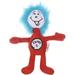 Dr. Seuss for Pets The Cat in The Hat Thing 2 Figure Plush Dog Toy | Large Dog Toys 12 Inch Dog Toy from The Cat in The Hat | Red White and Blue Stuffed Animal Dog Toy from Dr. Seuss Collection