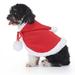 BT Bear Small Dog Christmas Costume Christmas Halloween Pet Clothes Pet Cosplay Costumes Party Dressing up Dogs Cats Outfit for Small Medium Dogs Red Cloak M