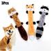 TOFOTL Fashion Intelligence Development Toys 3Pcs Toys For Puppies Toy Dog Chew Toy For Teething Chewing No Stuffing Plush Animal Dog Toy For Small Medium Large Dog