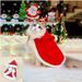 Zhenpony Christmas Cat Dog Costume Pet Cape Cat Cloak with Xmas Hat Soft and Thick Red Velvet Apparel for Cats and Puppy Funny Christmas Pet Dress Up
